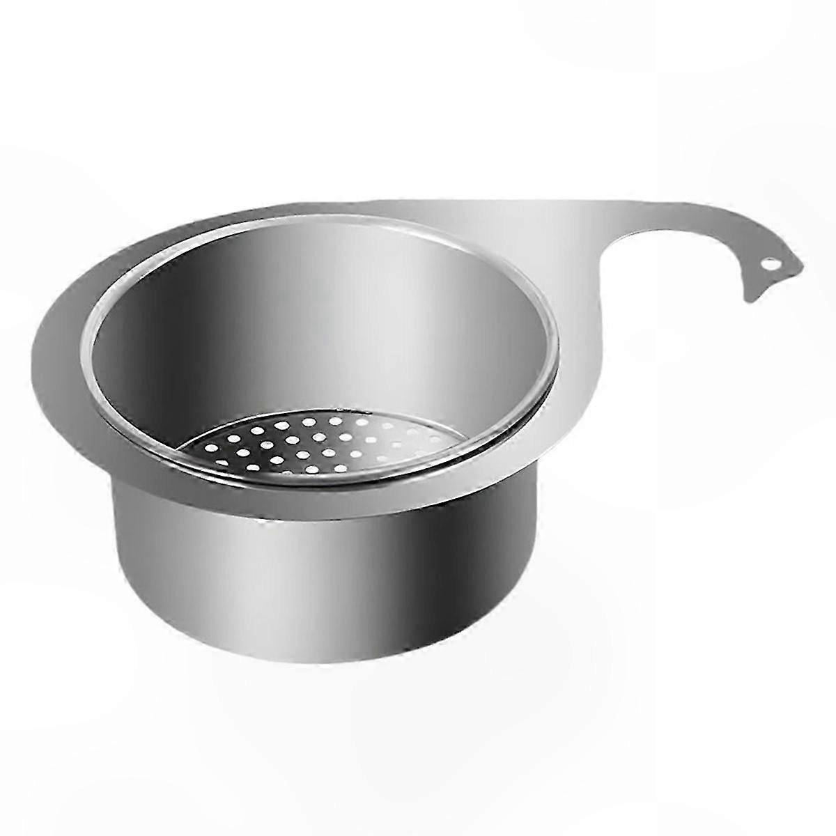 Stainless Steel Sink Basket with Multi-Function Drain and Filter Design