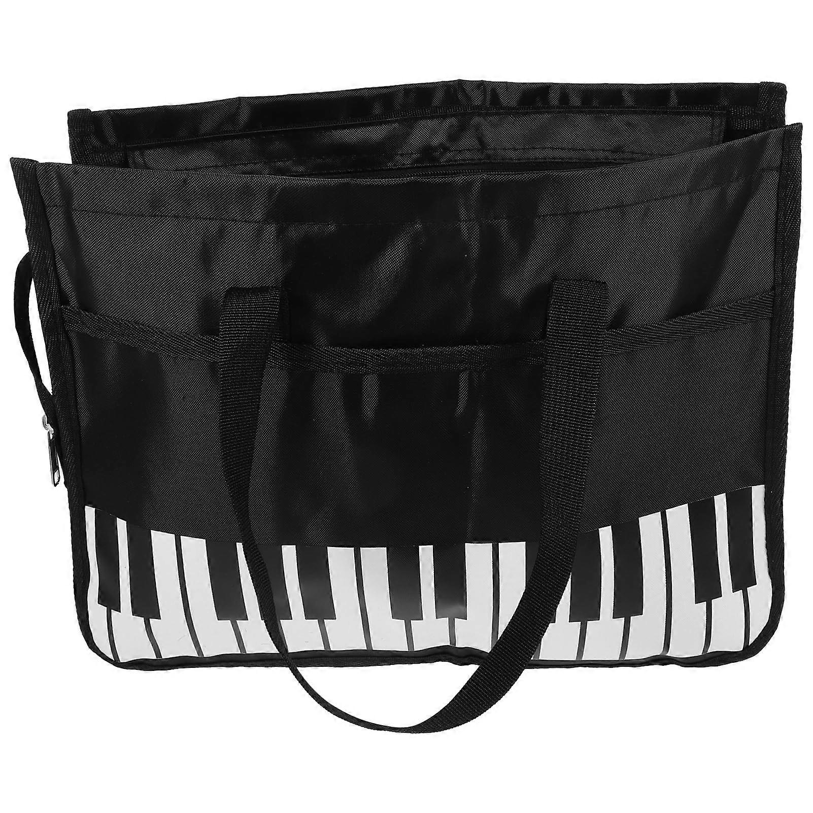Piano Music Notes Storage Bag – Waterproof Oxford Fabric Case with Large Capacity, Easy to Carry for Students and Professionals