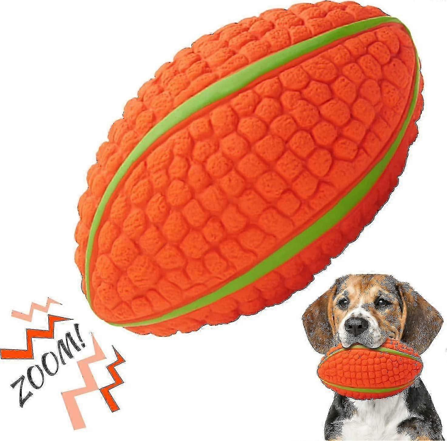 Dog Squeak Ball, Baseball, Rugby Toys, Interactive Latex Toys, Soft Rubber Sound Toys, Chew Toys For