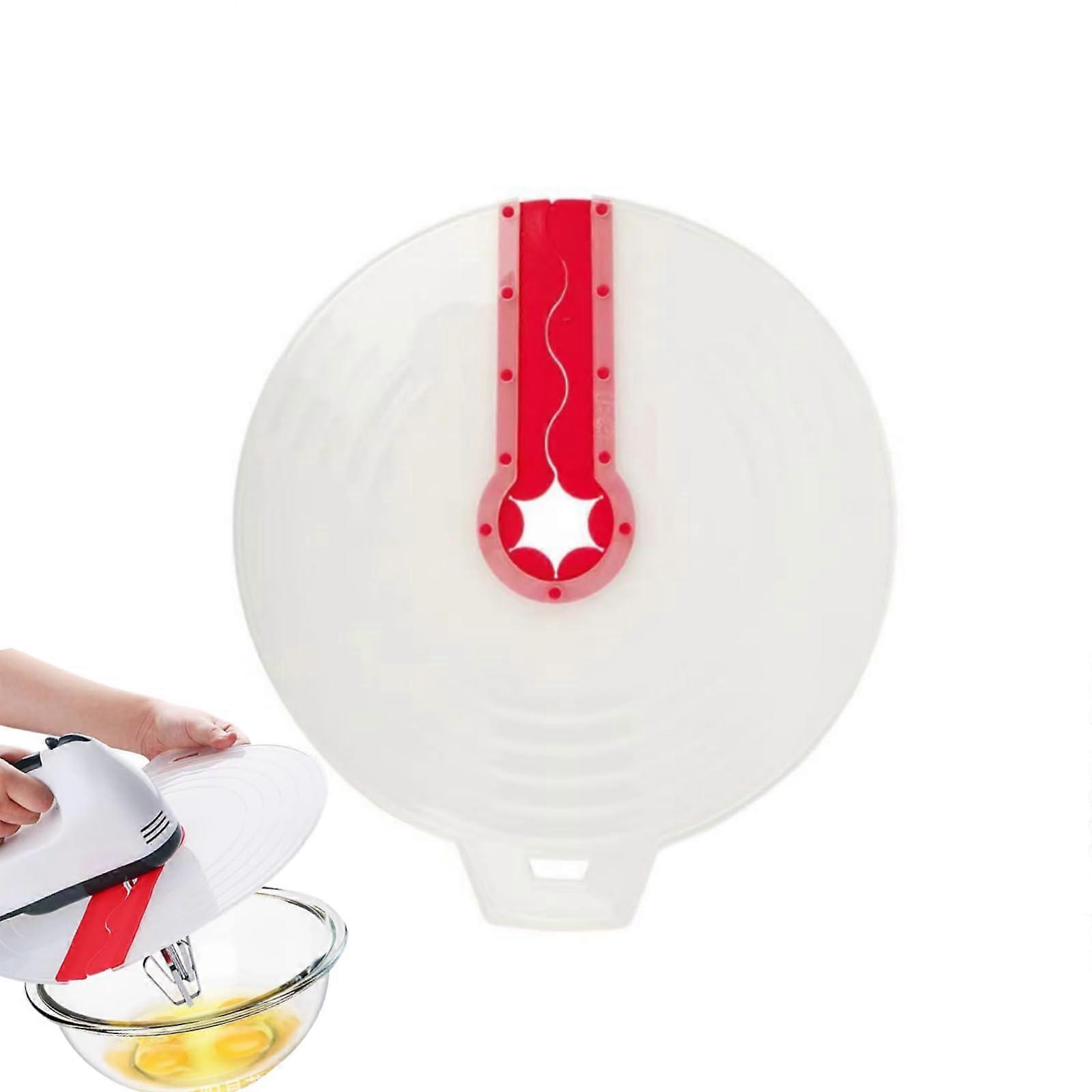 12 Inch Silicone Splash Guard for Mixing Bowl and Hand Mixer, Kitchen Screen Guard for Beating Eggs and Whipped Cream