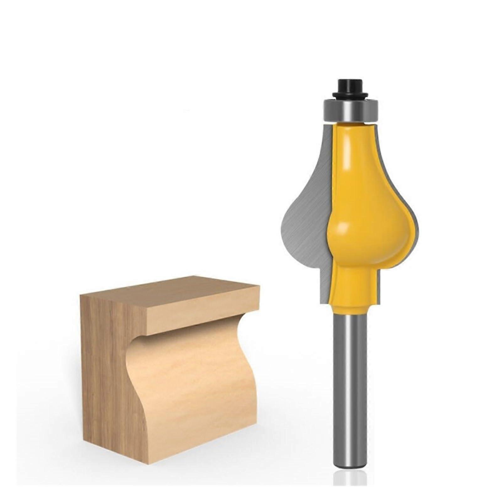 1 piece handrail router bit, 8 mm, 12 mm, 12.7 mm shank, standard tungsten carbide router tools for woodworking (Size: 8mm shank).