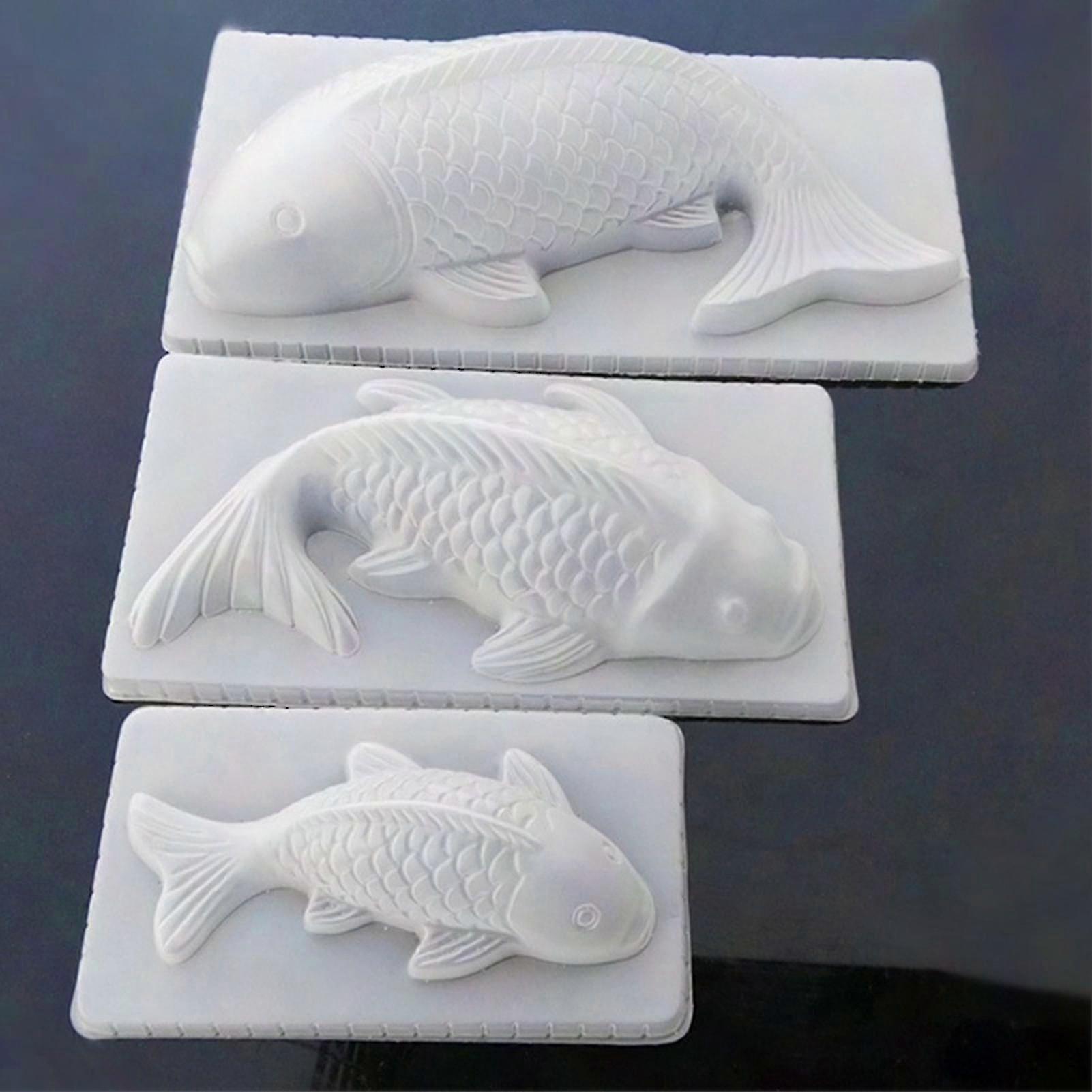 Fish Mold Non-Stick Freezer-Safe Plastic Cake Mold for Kitchen Baking Kaesi