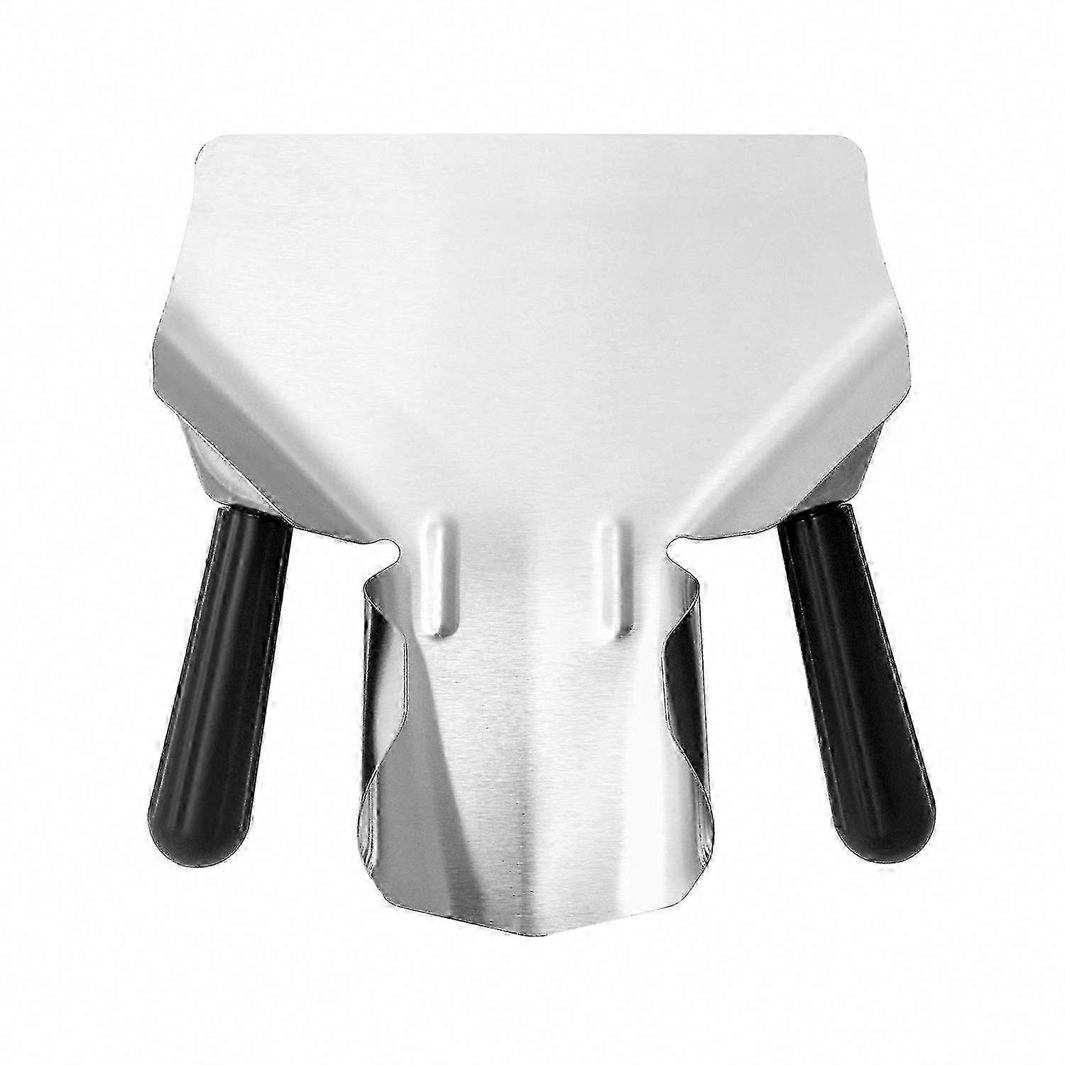 Stainless Steel Popcorn & French Fry Scoop - Multi-Function Chip Scoop with Double Handles (230x200mm)