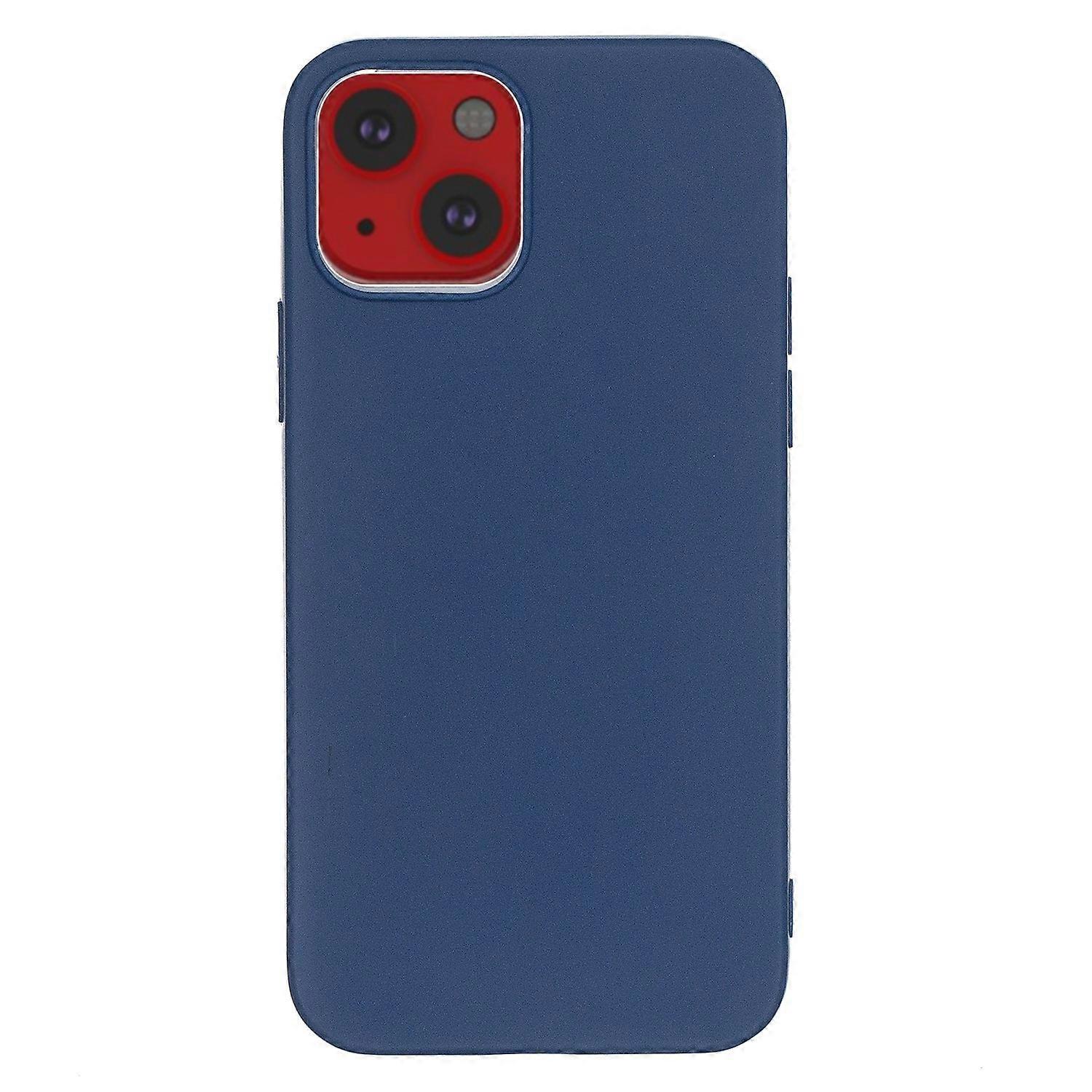 Thin Double-Sided Matte TPU Soft Back Protective Cover for iPhone 13 mini 5.4 inch - Dark Blue