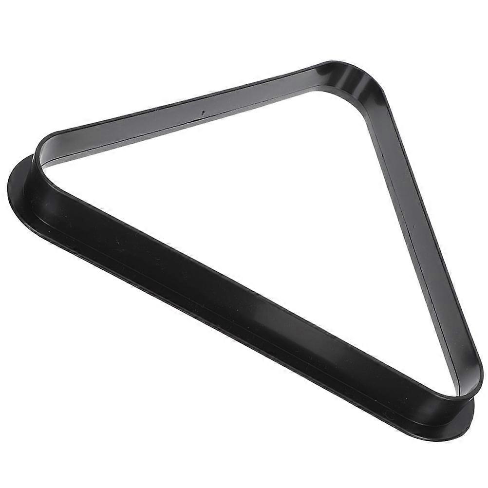 Pool Ball Rack Triangle Standard Size for Game Room Plastic Black 1Pack