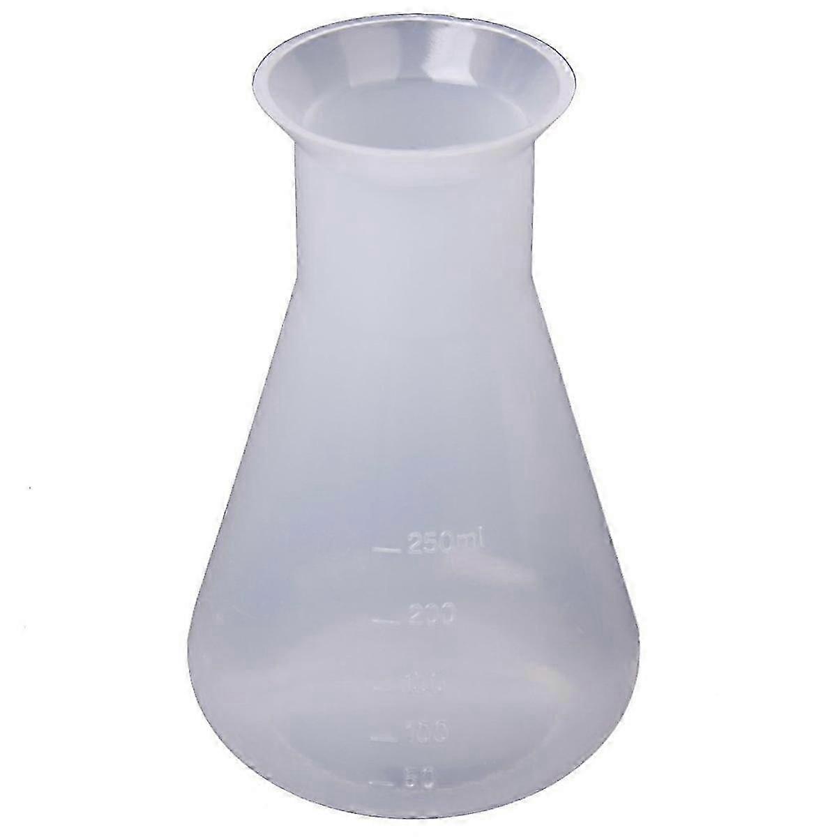 Plastic Transparent laboratory chemical flasks Container Bottle - 250 ml