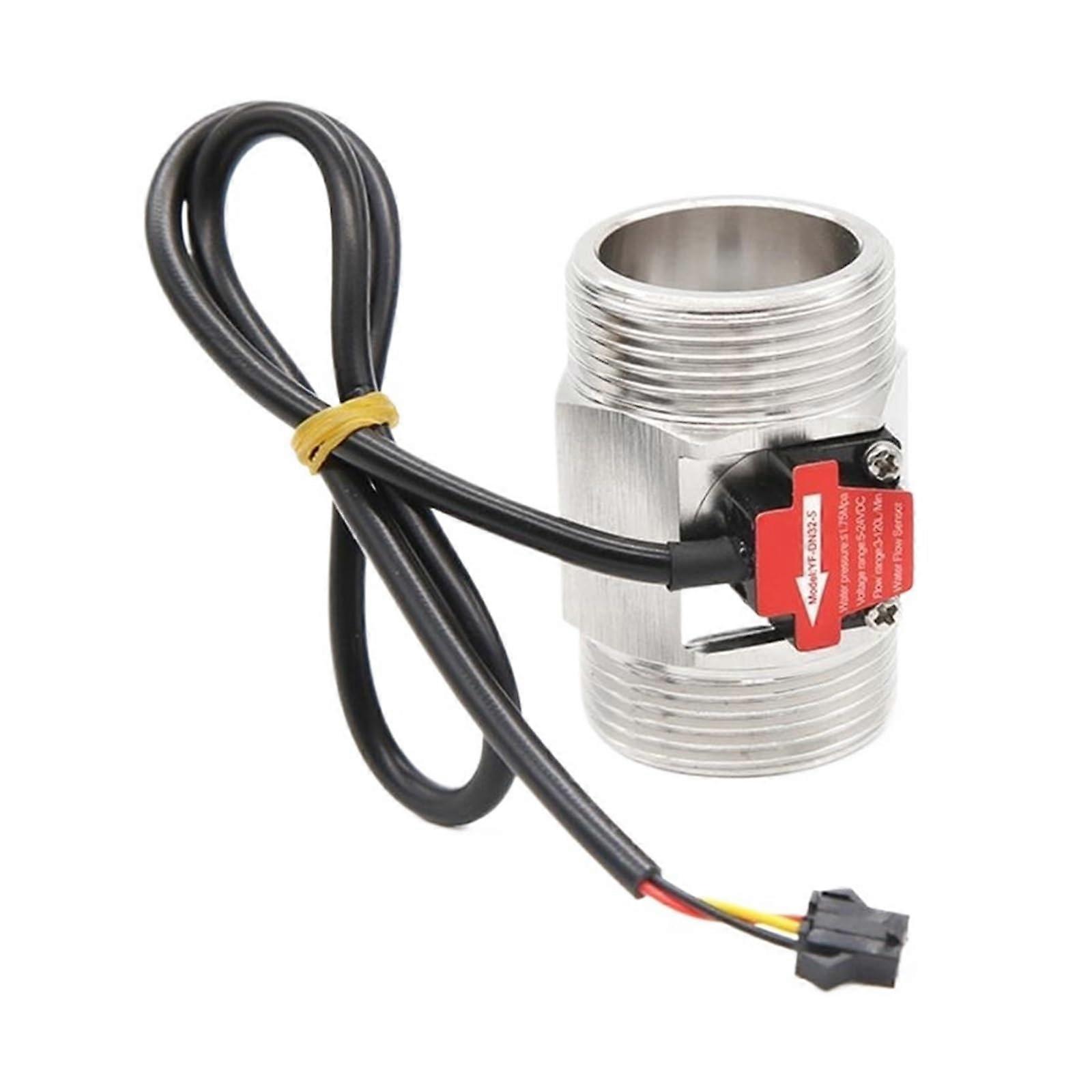 Stainless Steel Flowmeter, 1.25Inch, 524VDC Inline Liquid Meter, Reliable Performance, Compatible With Fittings