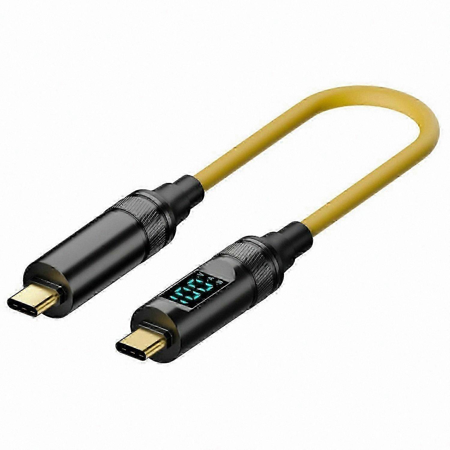USB 3.2 Type-C to Type-A Cable, 0.2m, 20Gbps Data Transfer, 8K/60Hz Video, 100W PD Fast Charging, Compatible with Multiple Devices