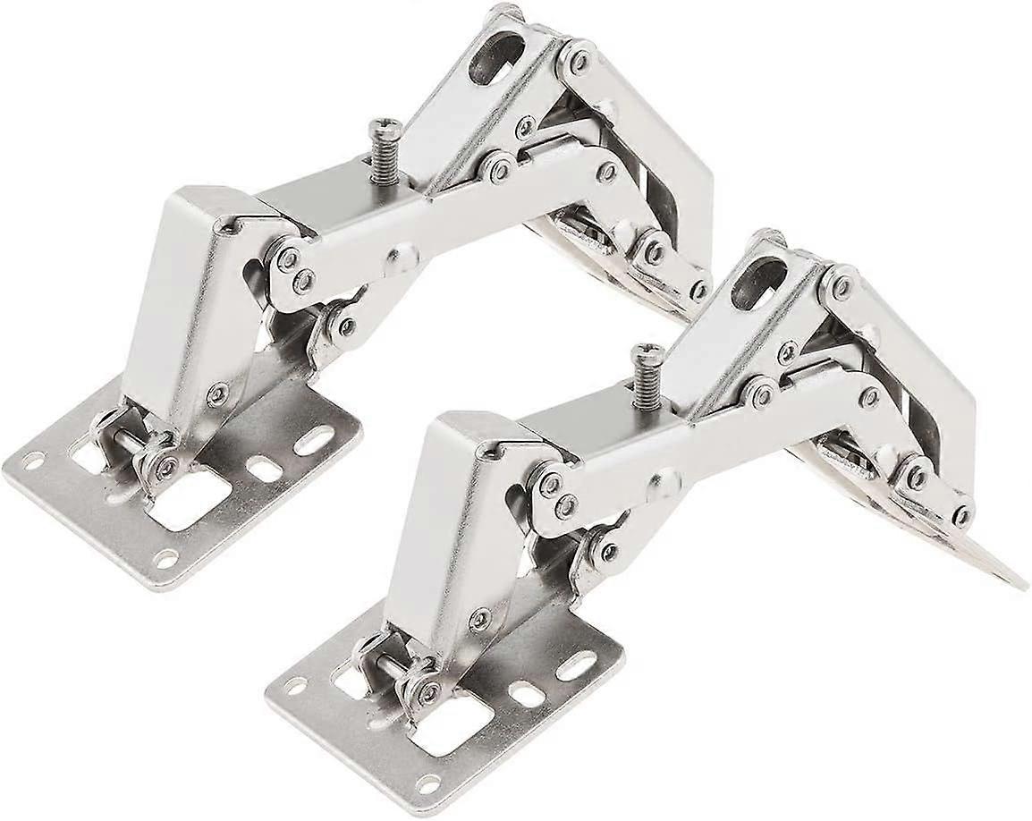 2 Pack 170 Degree Hinges, Frameless Cabinet Door Hinges, Concealed Hydraulic