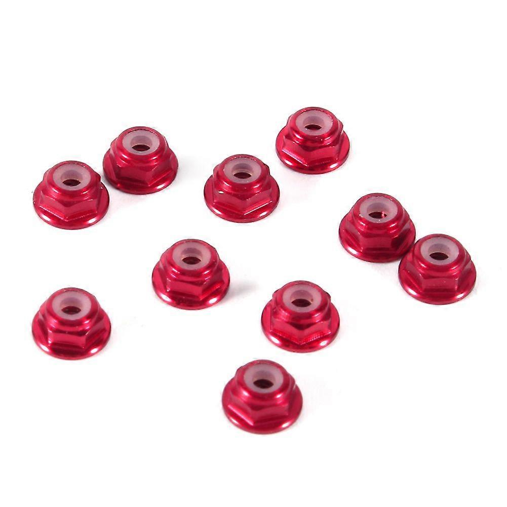 10Pcs M2 Nylon Insert SelfLock Aluminum Nuts Hex Lock Nut Dark Red