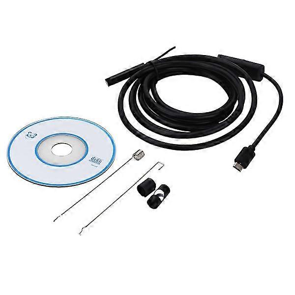 6LED USB HD inspection camera Borescope camera IP67 Waterproof for Android / Win -2m, 5.5mm