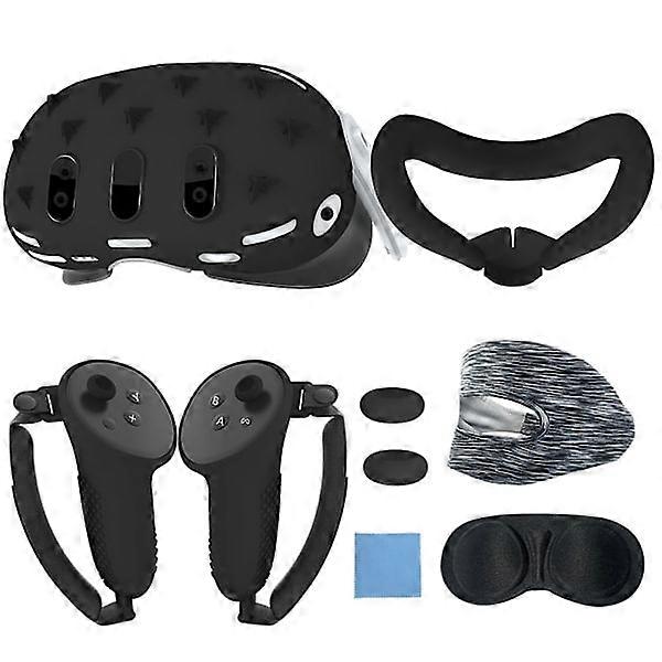 Essential 7-Piece Accessories for VR Headset Protector Controller Grip Rocker Cap VR Facial Interfaces Controller Bracket