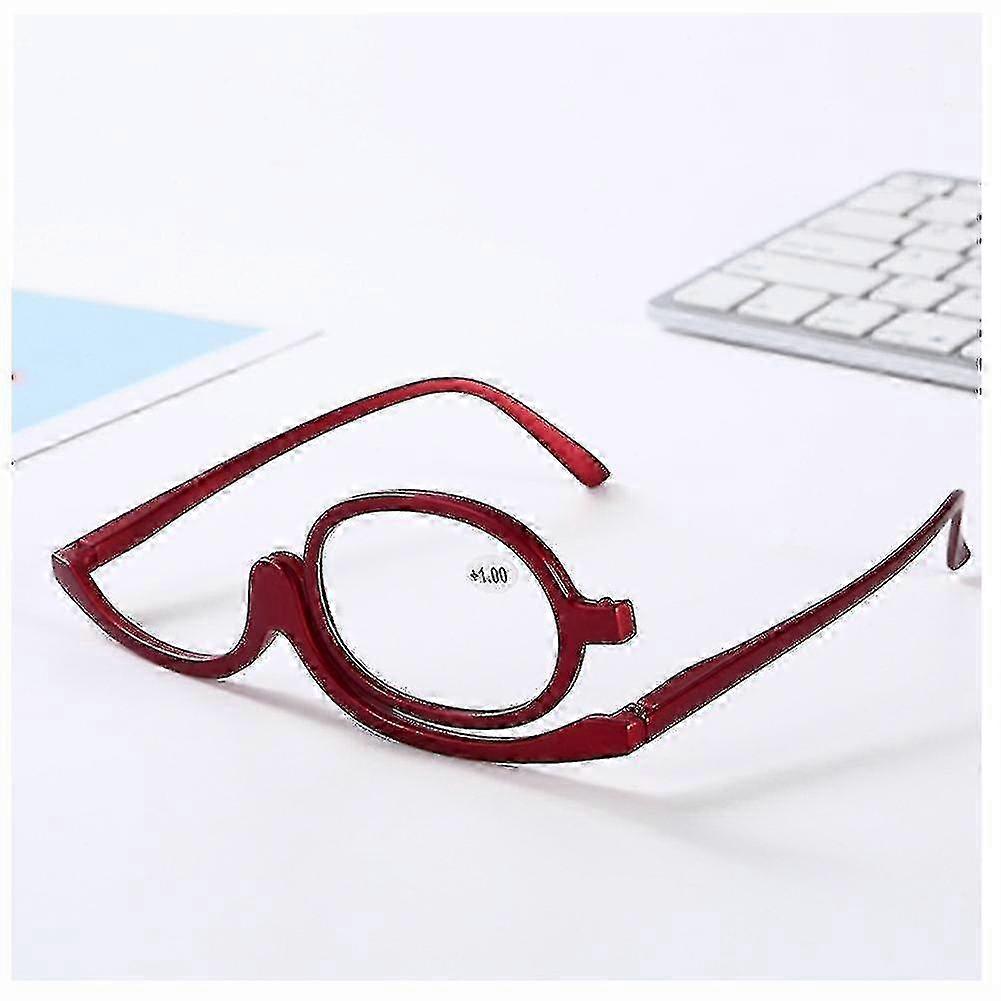 Clear Make Up Glasses Flip Down Magnifying Makeup Reading Glasses F...
