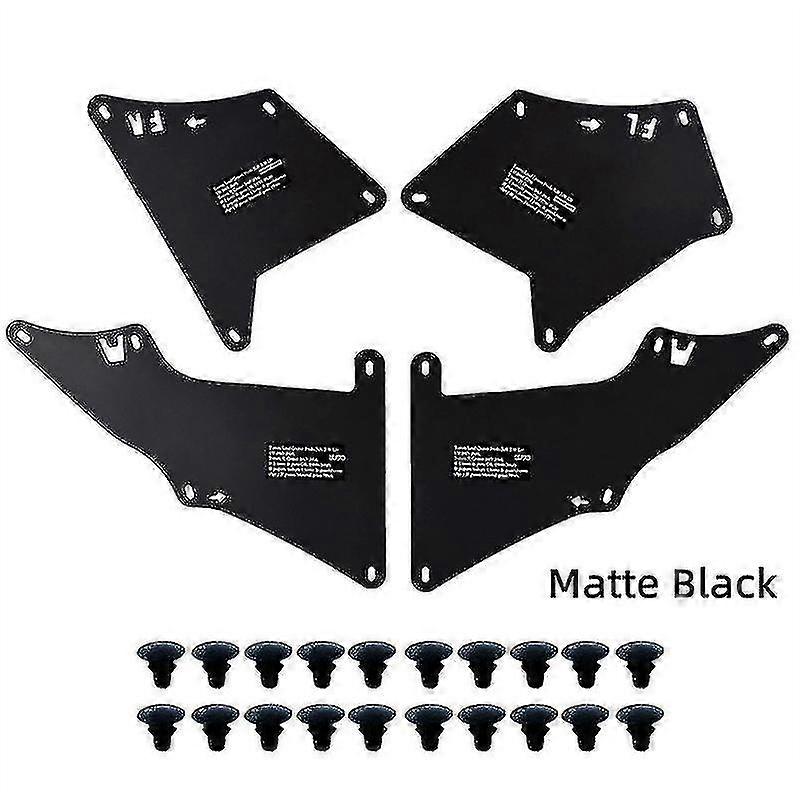 Carbon fiber texture mudguard seals, 1.1mm thick, 4-piece set, suitable for multiple Toyota/Lexus models