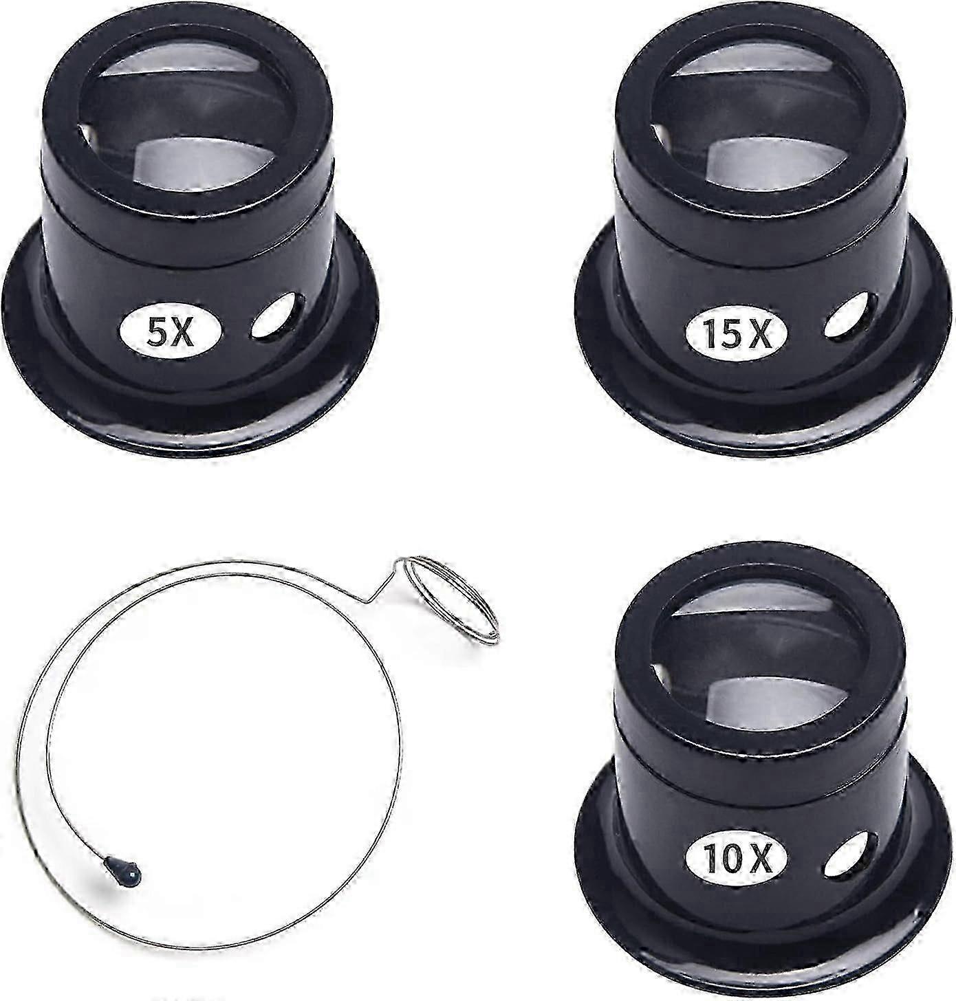 Lupe for urmakere 5X10X15X forstørrelse gullsmedverktøy