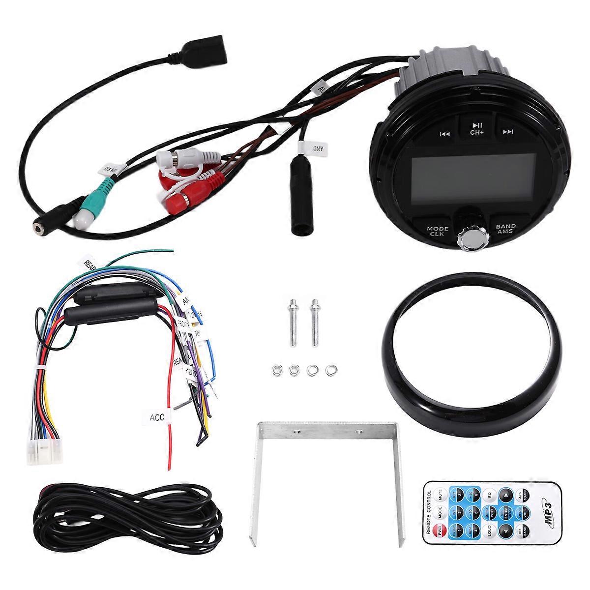 RV Stereo for Motor Home Yacht Gauge MP3 Boat Radio Player