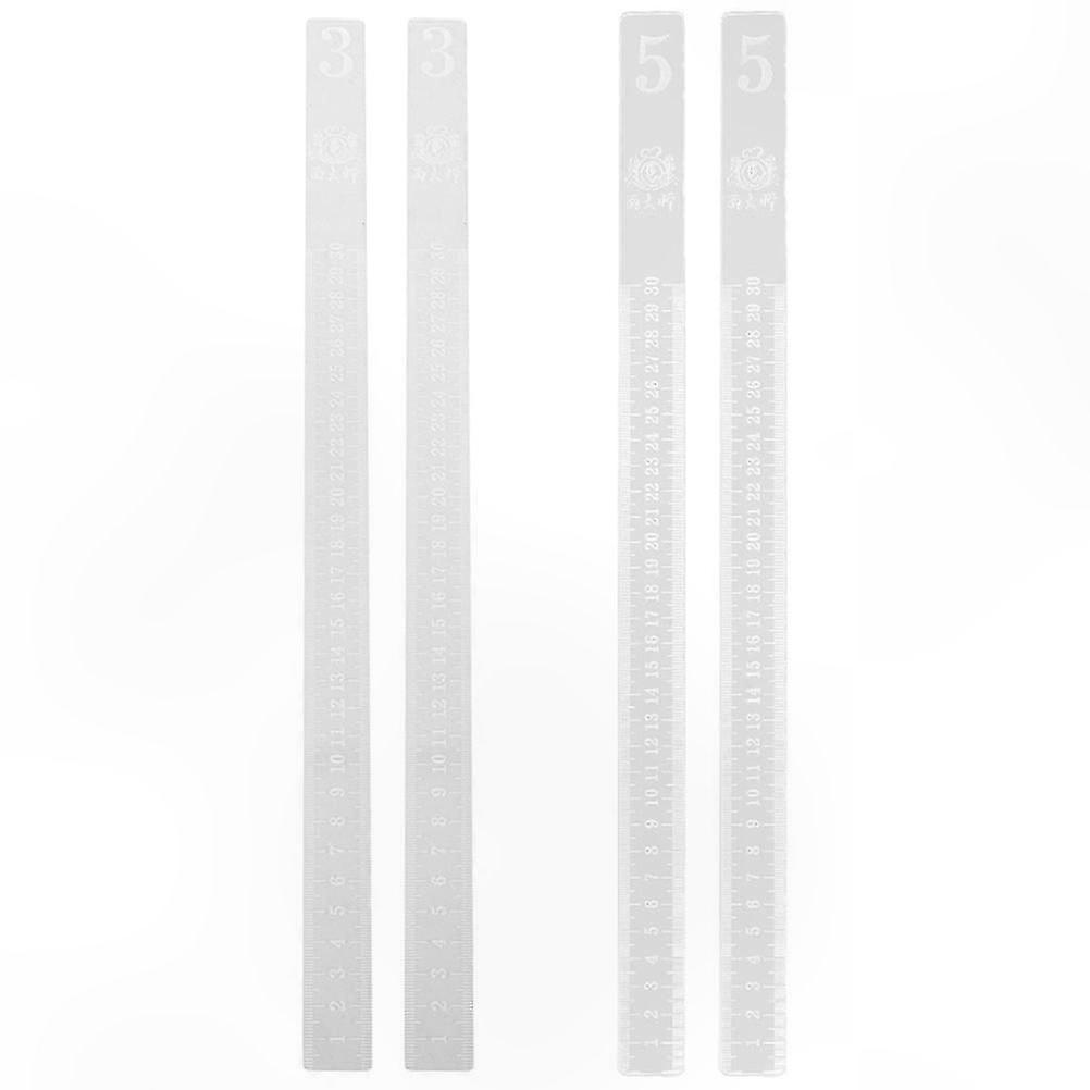 Rolling Pin Guide Strips for Baking, 2 Pairs Adjustable Dough Measurement Tools