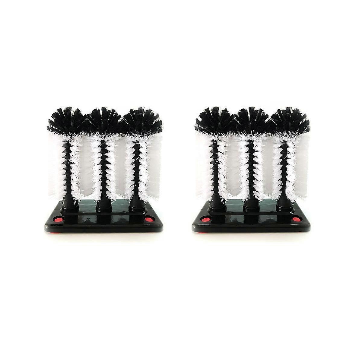 6 فرشاة طويلة بار غسالة زجاجية مع قاعدة شفط ، فرشاة فرشاة تجارية لتنظيف الشعر الخشن للمطبخ