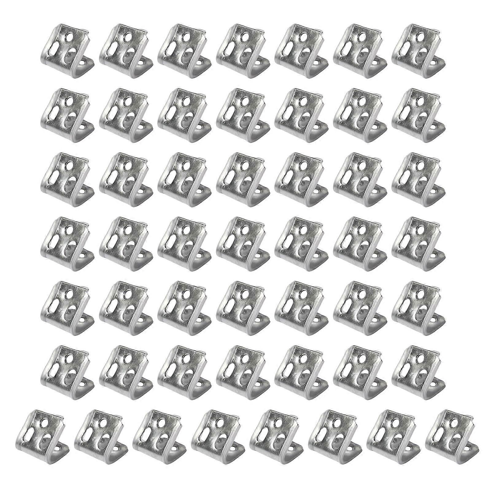 50Pcs Sofa Reinforcement Clips 5 Holes Sofa Spring Clip Replacement Furniture Sofa Spring Hook Hanger Fixed Clamps Multicolor