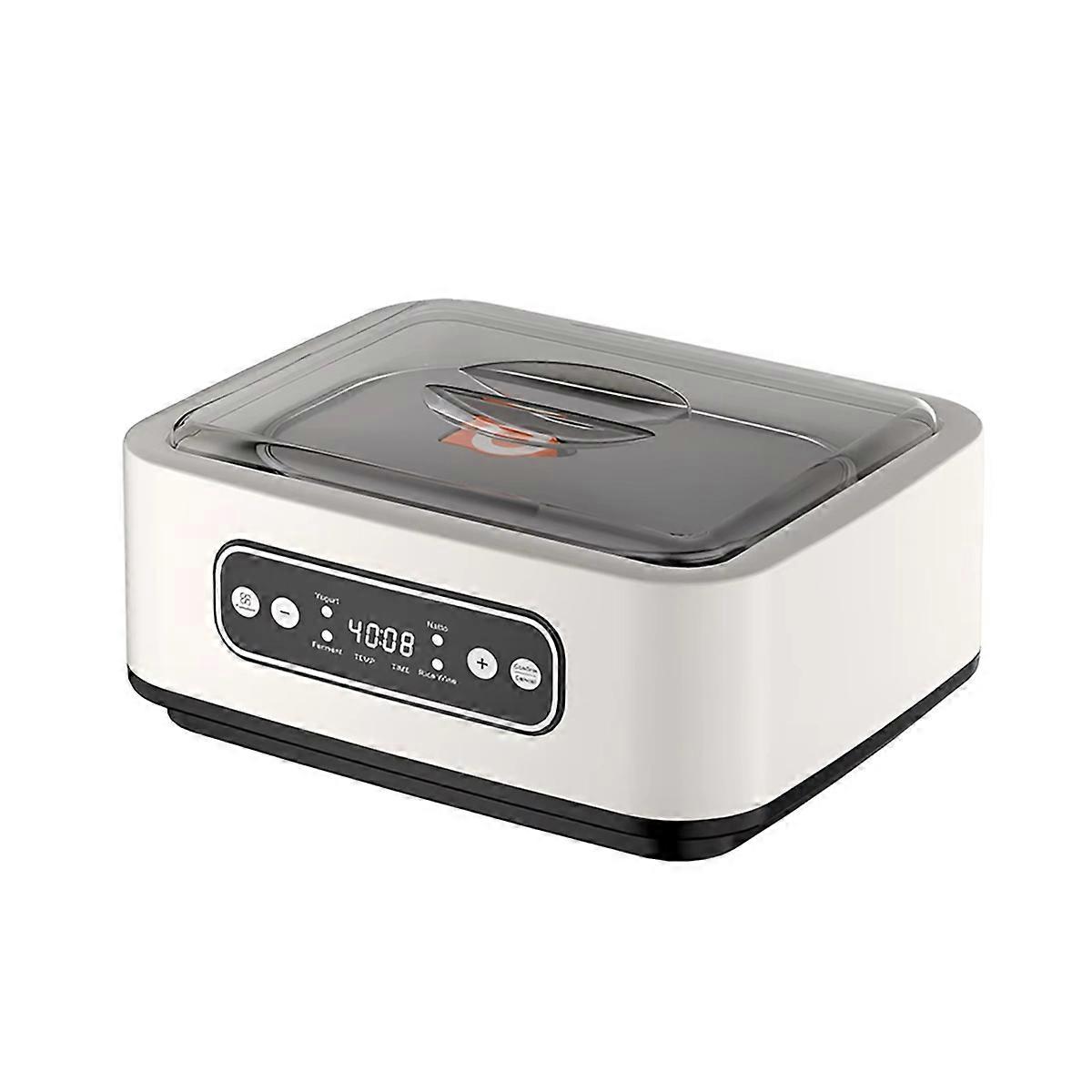 Yogurt Machine 1.6L Large Capacity Household Fully Automatic Multi-Function Stainless Temperature Control EU Plug