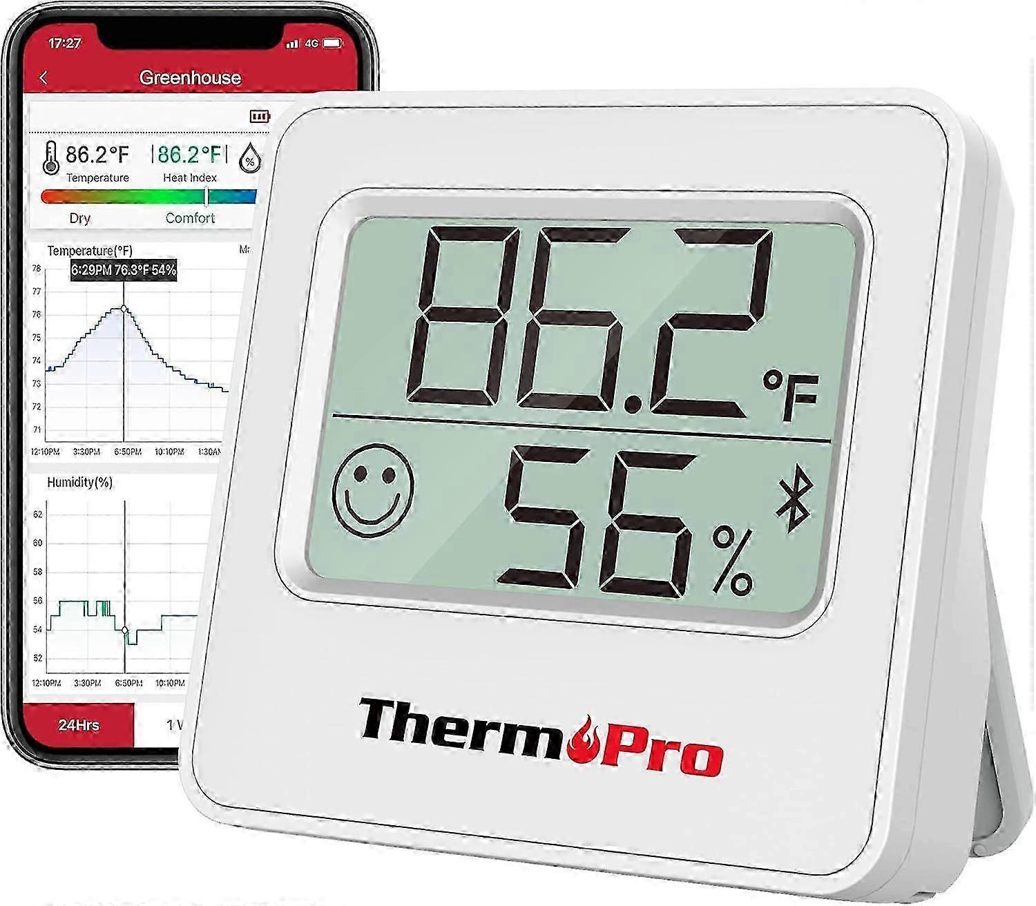2025 Latest Model TP357 Digital Hygrometer Indoor Thermometer of 260FT