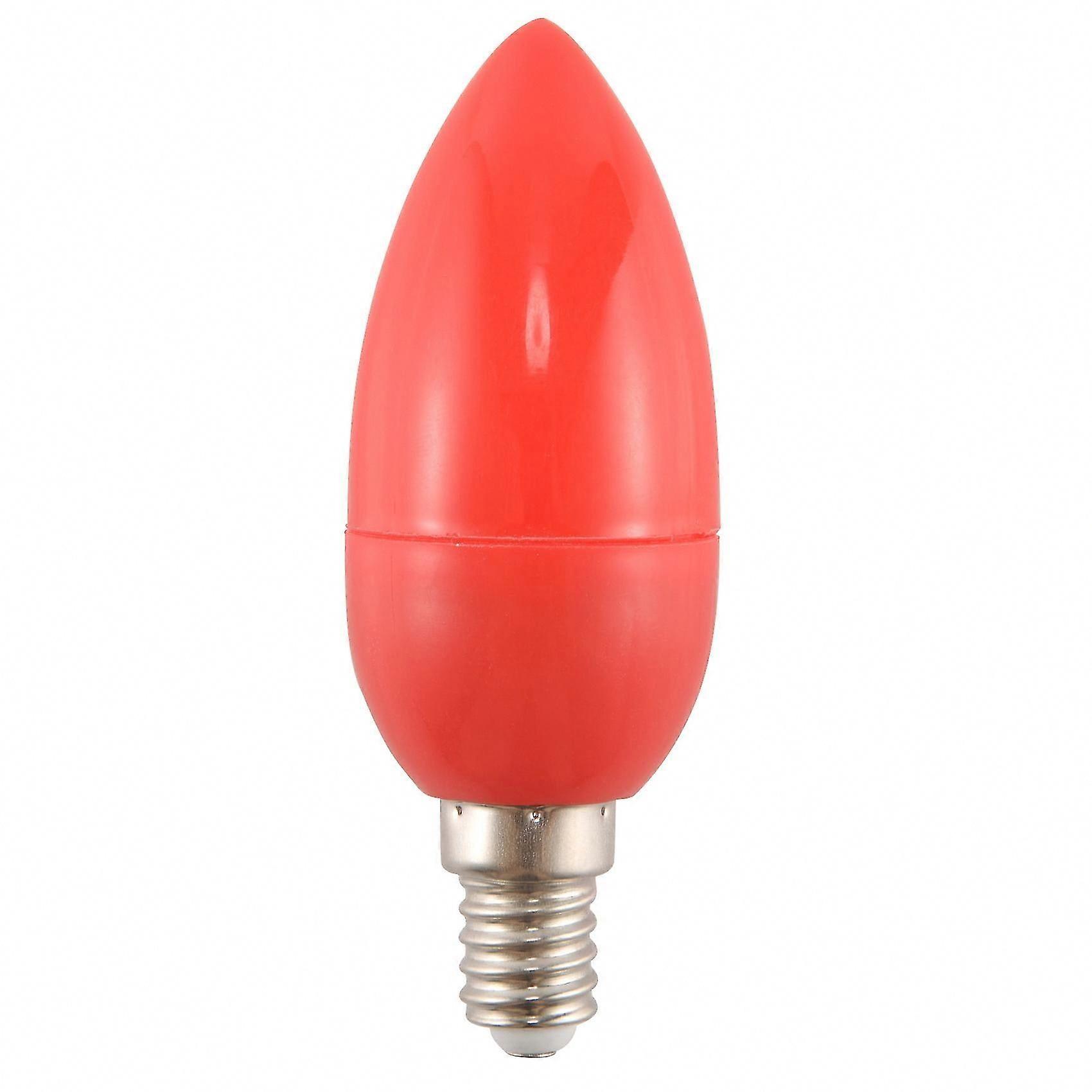 Red LED Candle Light Bulbs E14 Energy Saving Fortune God Lights