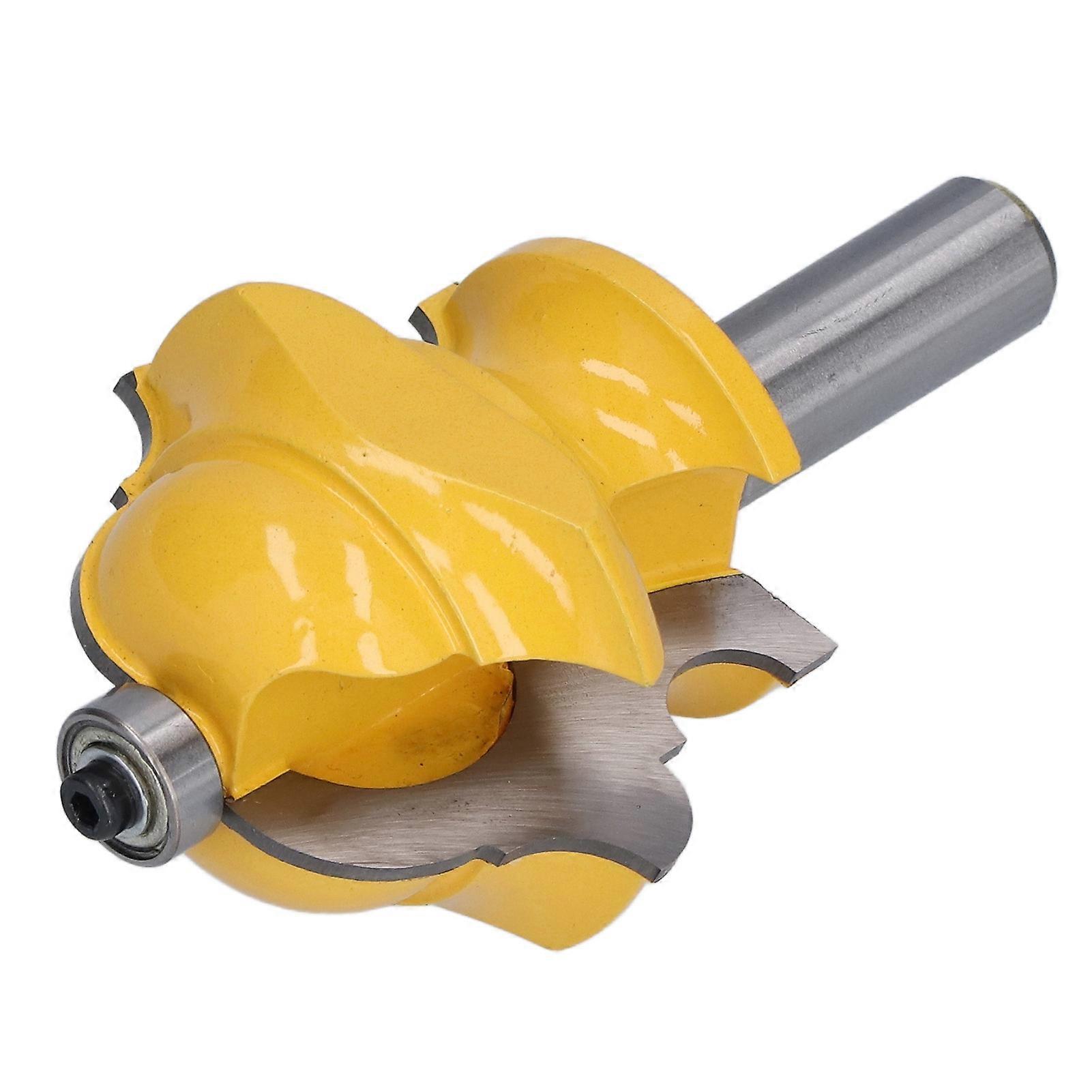 1/2in Shank Multi-Form Router Bit 2.25in Silver Yellow Wood Tool
