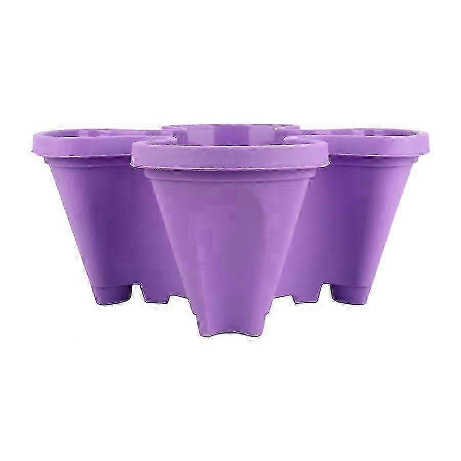 Eco-friendly Green Biodegradable PP Stacking Flower Pot for Garden