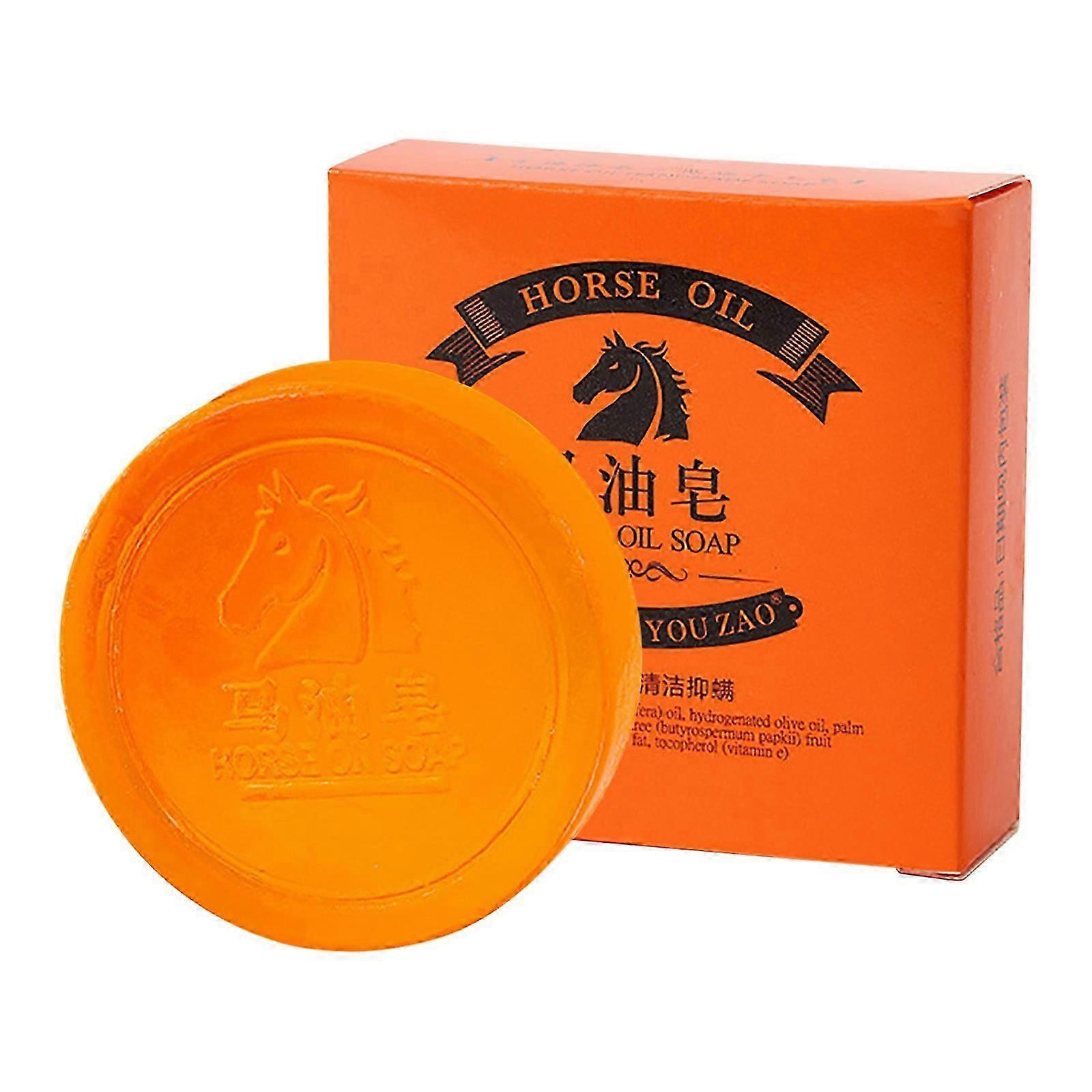 Horse Oil Oil Soap Soap Cleansing And Moisturizing 55g Essential Oils