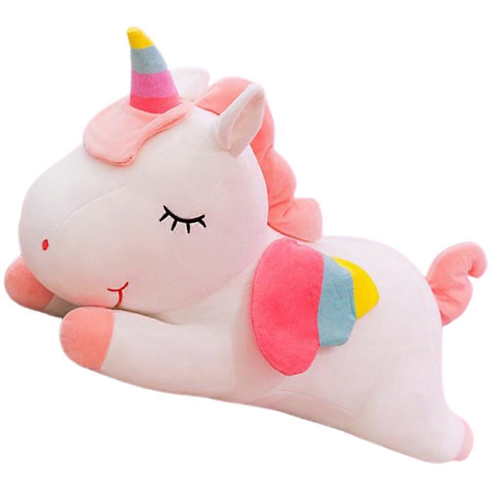 Unicorn Pillow Doll for Home Decoration Animal Shaped Doll White Color
