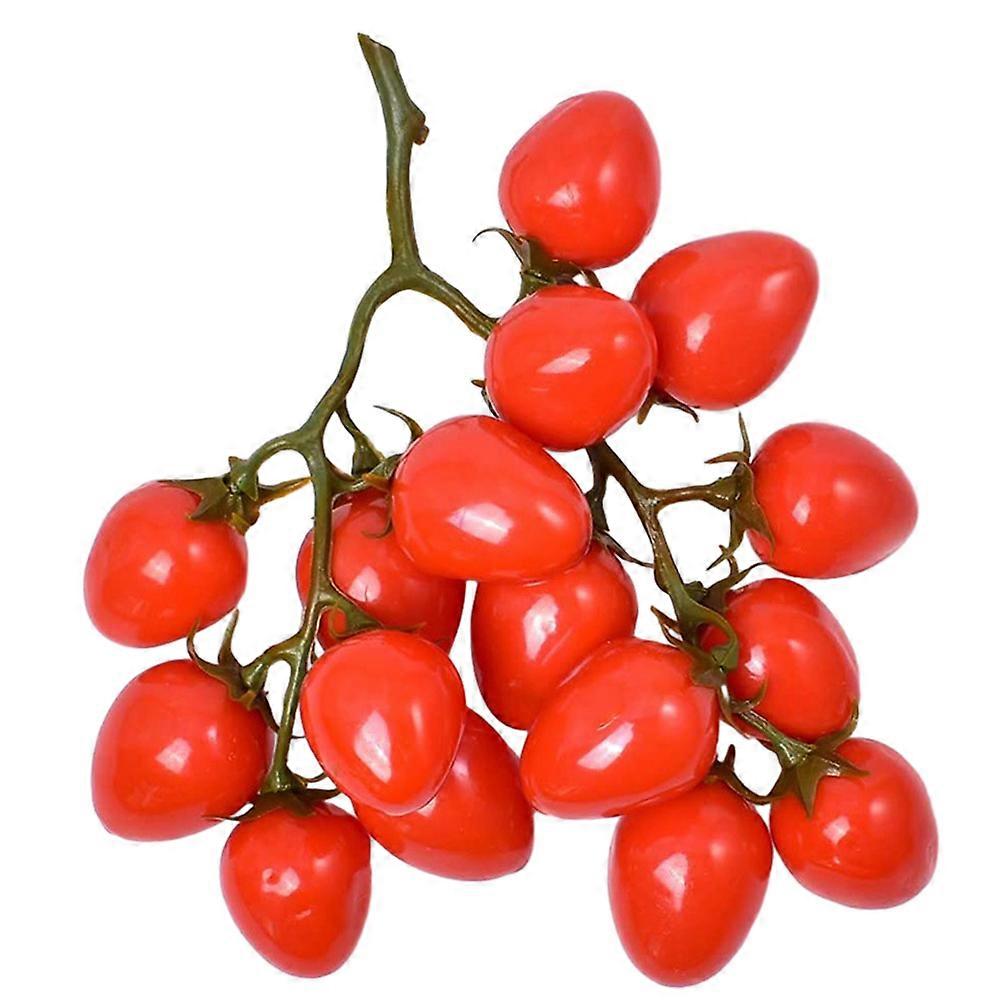 Simulation Cherry Tomatoes Bunch Artificial Fruit for Decor 4Pcs