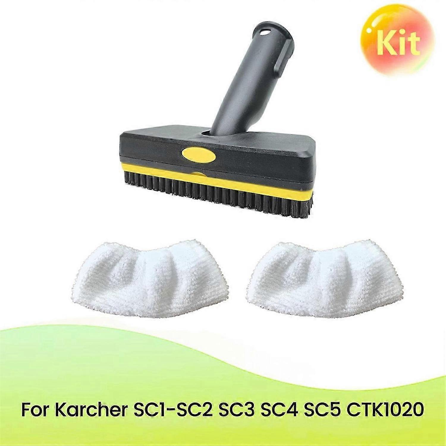 Replacement Handheld Steam Brush with Steam Rag Kit for SC1 SC2 SC3 SC4 SC5 CTK1020 Steam Cleaner Pa