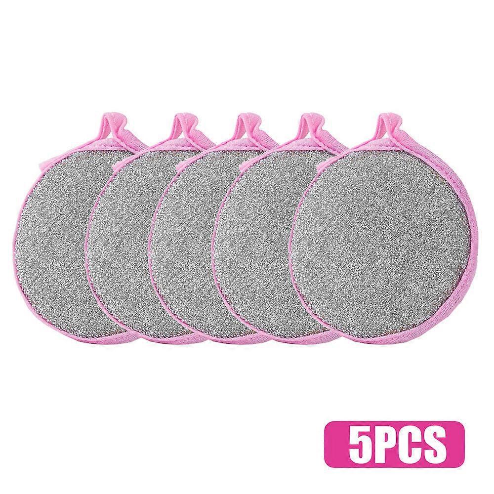 5/10pcs Reusable Double Side Sponge Dish Washing Scour Kitchen Cleaning Tools