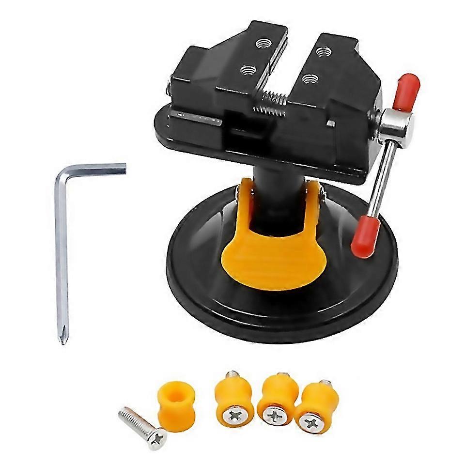 For Cuptype Mini Vise Vise 360degree Rotatable Small Vise Vise Black