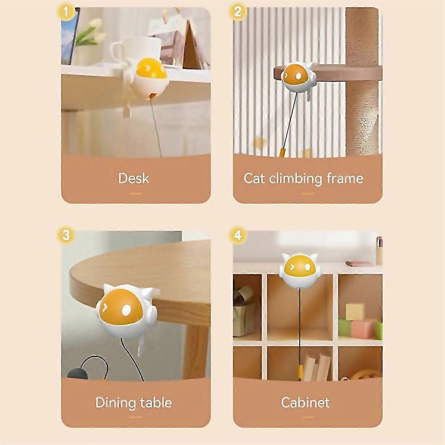 For Hang Cat Ball Toy Exercise Kitten Toy Interactive Cat Ball