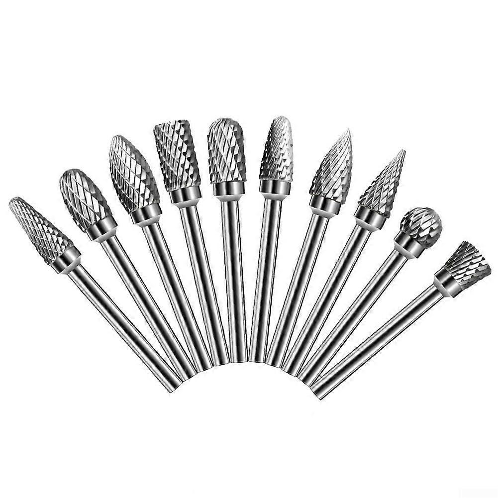 Grinding Burr Kit 10Piece Precision Burr Set for Metal, Wood, and Plastic