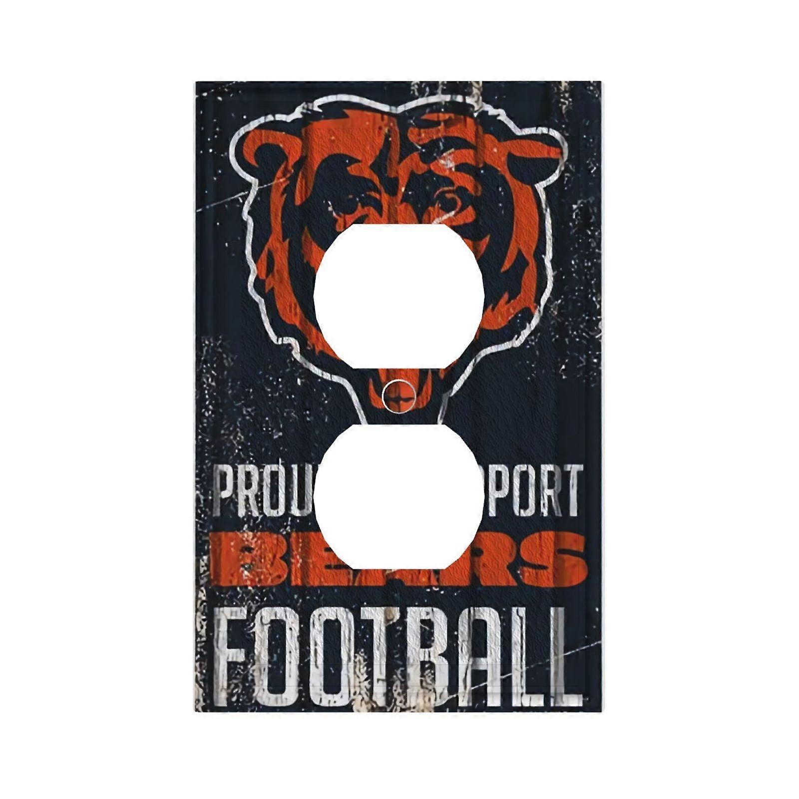 Bears Switching Lights Single Leather Roman Frame Switch Panel Wall Panel Single Double/Pull Light Switch