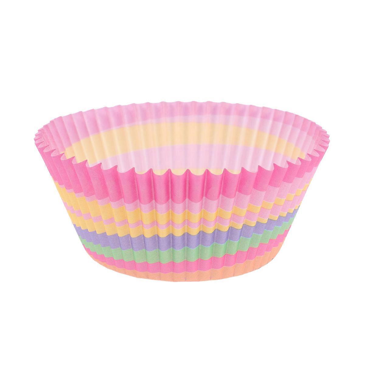 Colorful Cupcake Liners Cake Wrappers for Cupcake Decoration 100Pcs