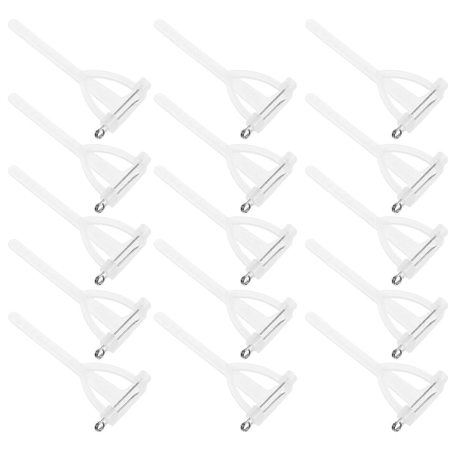 Corsage Brooch Pin Triangle Safety Pins for Events 240Pcs Plastic White