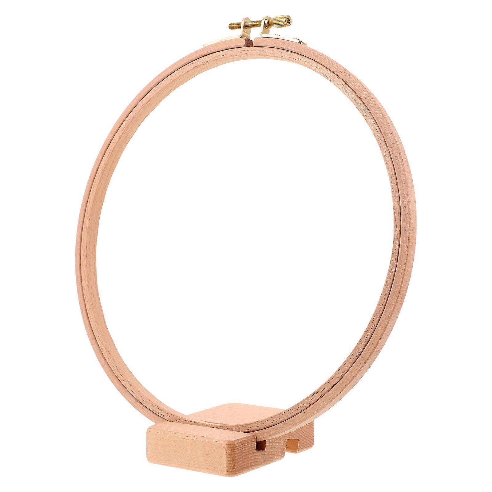 Embroidery Circle Hoop Frame for DIY 4Sets Wooden Adjustable Stand