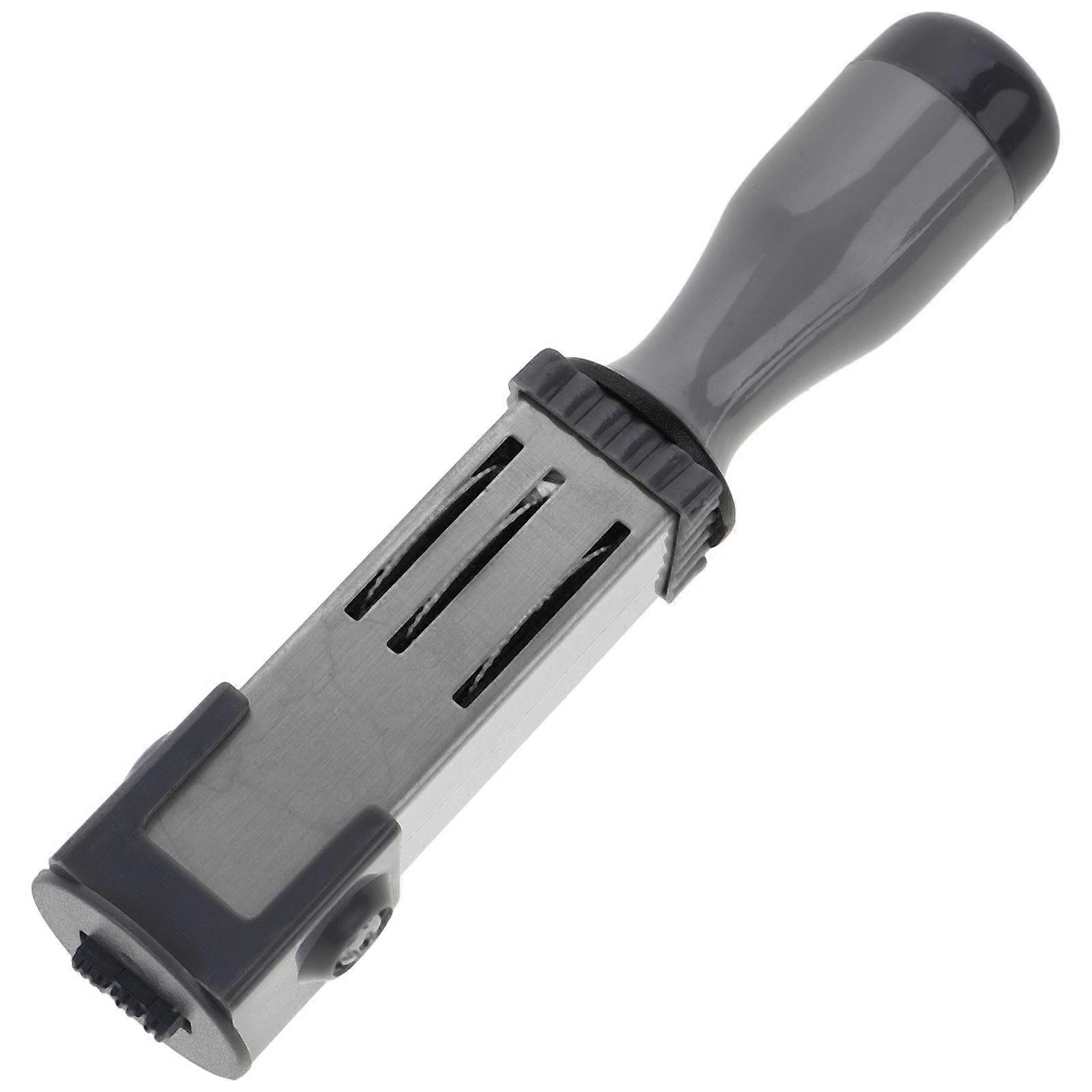 Handheld Date Stamper Multi-use Time Stamp Portable Date Rolling Stamp File Accessory