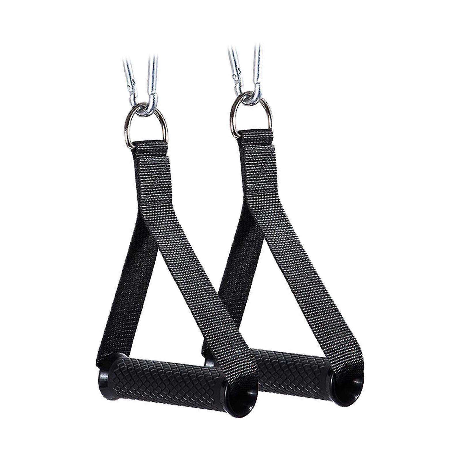 Attachment Grips Exercise Handles for Pilates Strength Training Home Gym Use Black