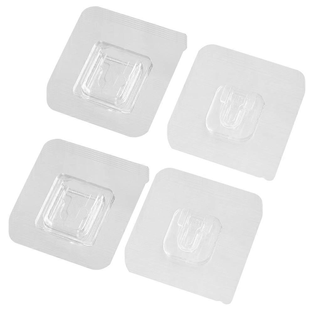 Multipurpose No Punching Self-Adhesive Hooks Living Room 20Sets Simple