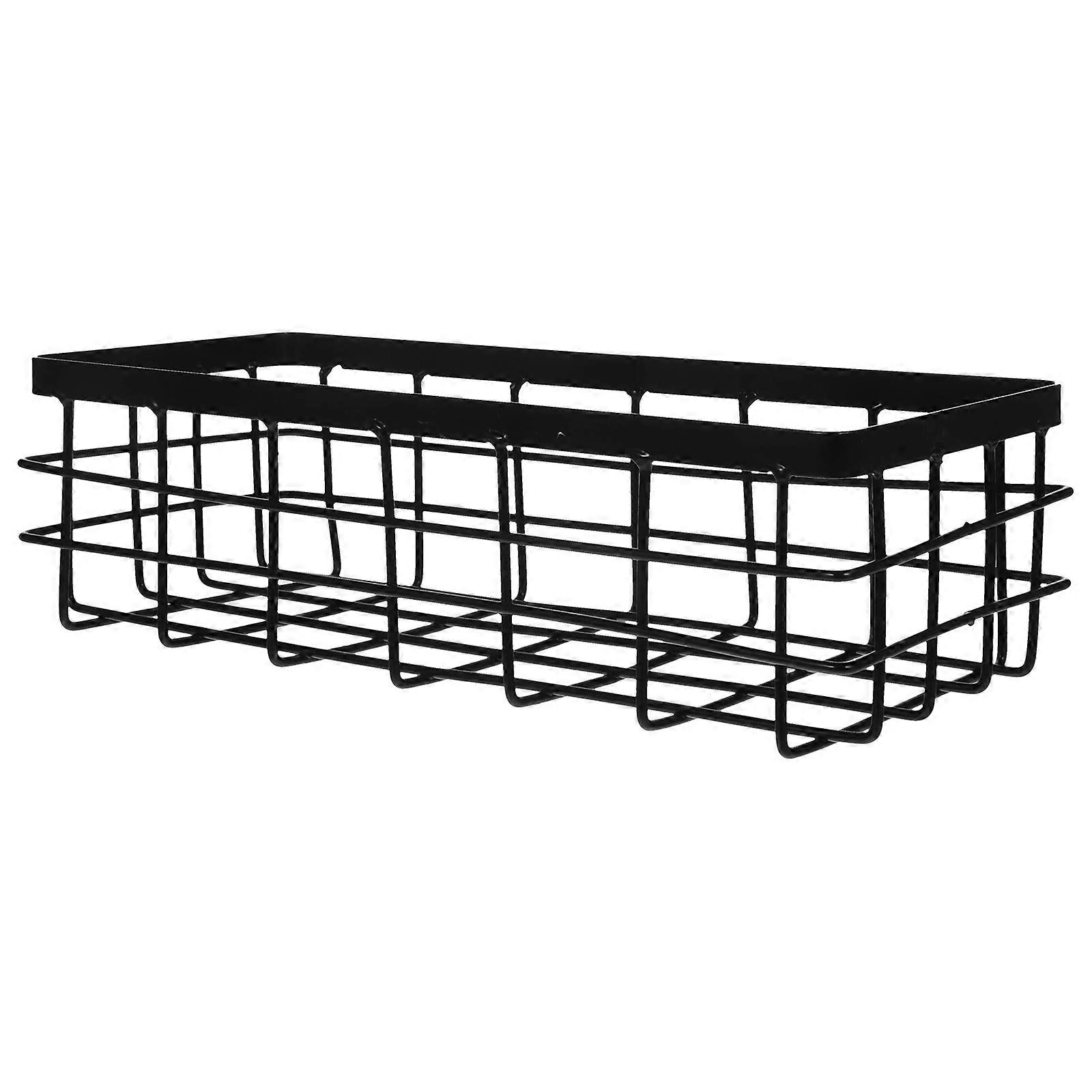 Wall Mounted Storage Basket Metal Rack for Bathroom Use 4Pcs Set