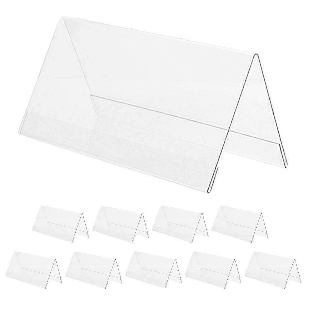 Acrylic Name Plates for Table Display with Double-Sided V Shape 30Pcs