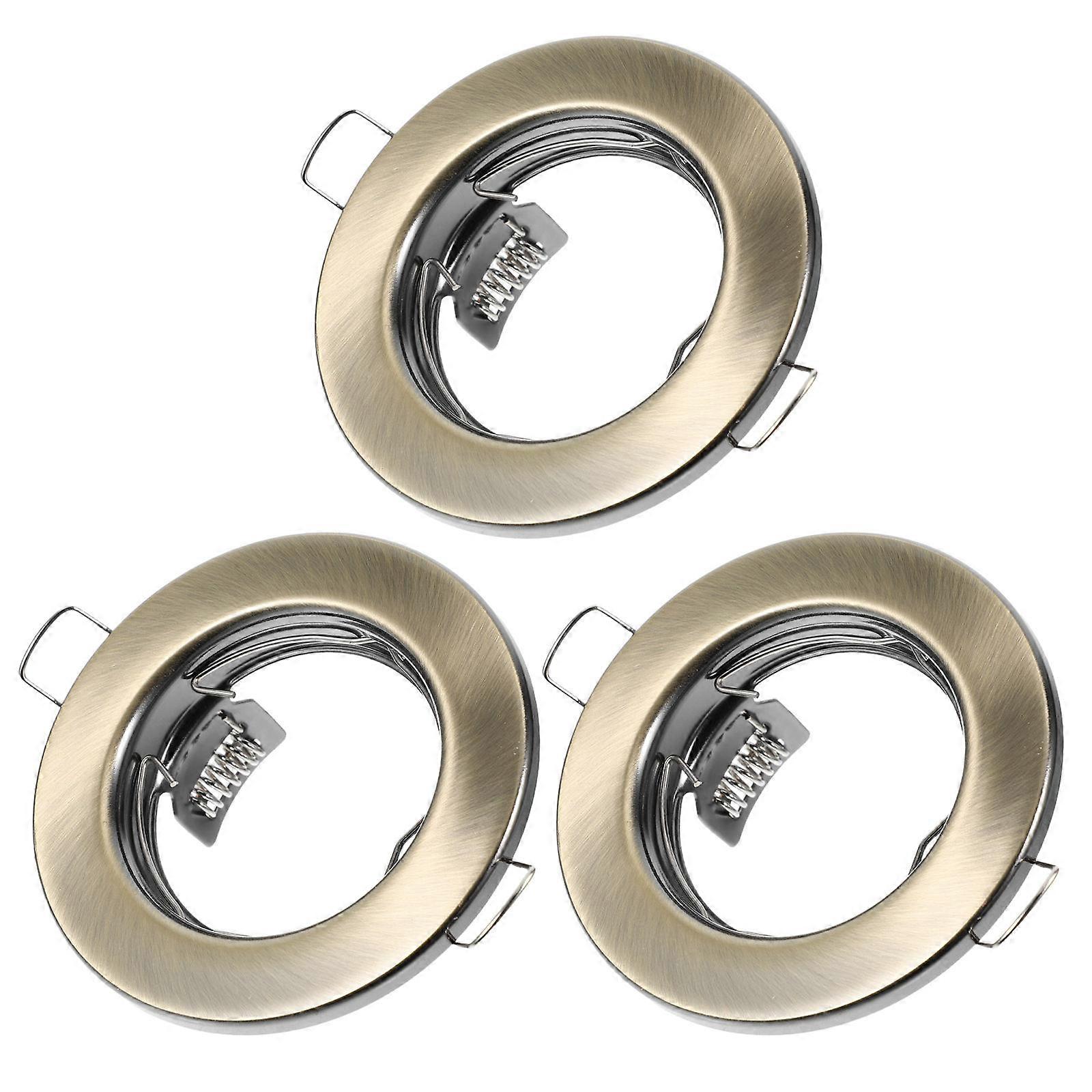 Iron Recessed Light Fixture Frames for Mr16 Spotlight Holder 6Pcs Ceiling