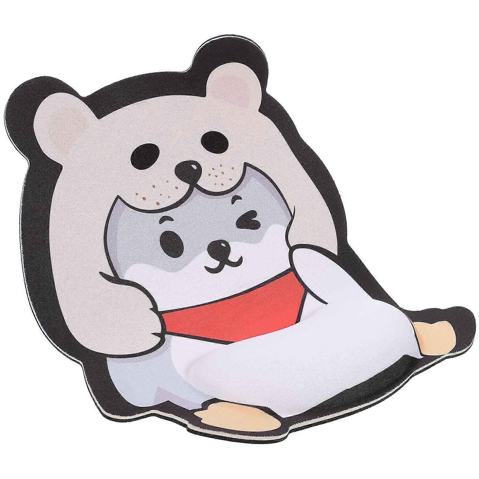 Wrist Rest Mouse Pad Cartoon Design Comfortable Hand Support For 3Pcs