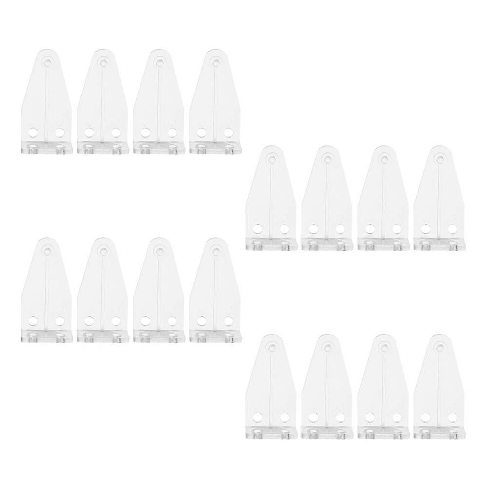 Blind Hold Down Brackets Transparent Plastic Bottom Brackets for 40Pairs