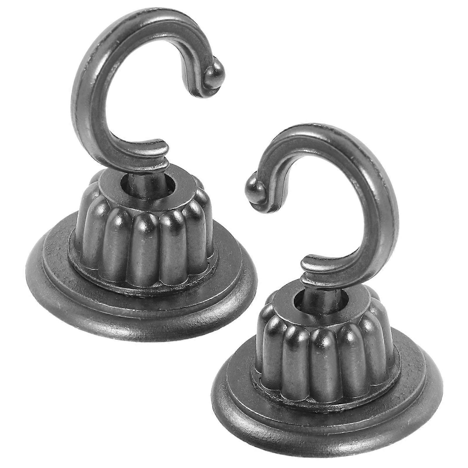 Ceiling Hooks 8Pcs Metal Hooks For Indoor Use Sturdy Black Design For Hanging Plants And Decorations