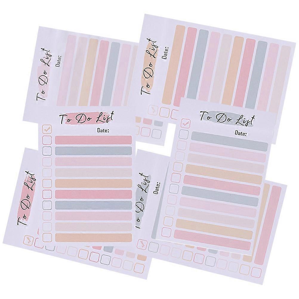 Memo Pads Assorted Color Tearable Paper Memo Pads for to Do List 4Pcs 6 Books